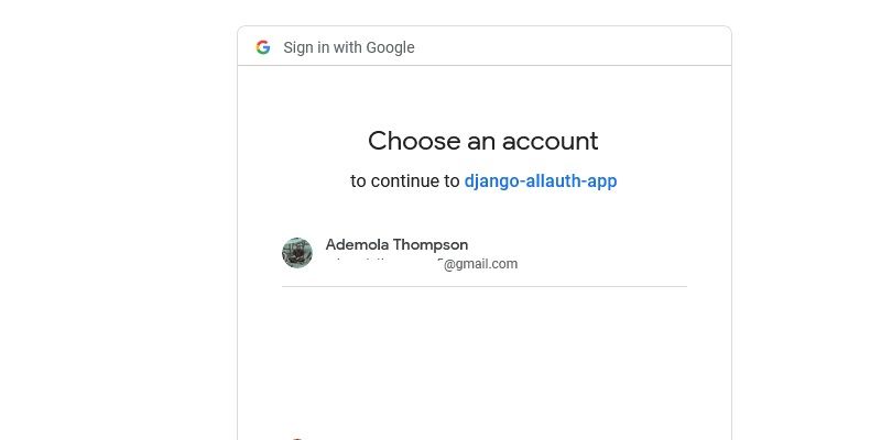 Экран согласия Google