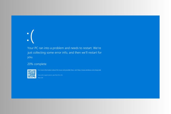 Исправление COREMSG_INTERNAL_ERROR — BSoD