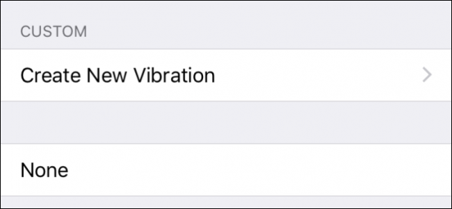 Создать вибрацию для контакта iPhone