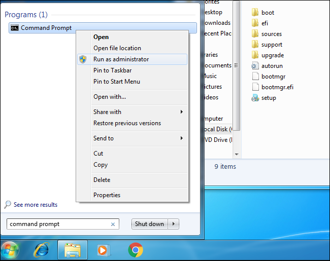 Запуск командной строки от имени администратора в Windows