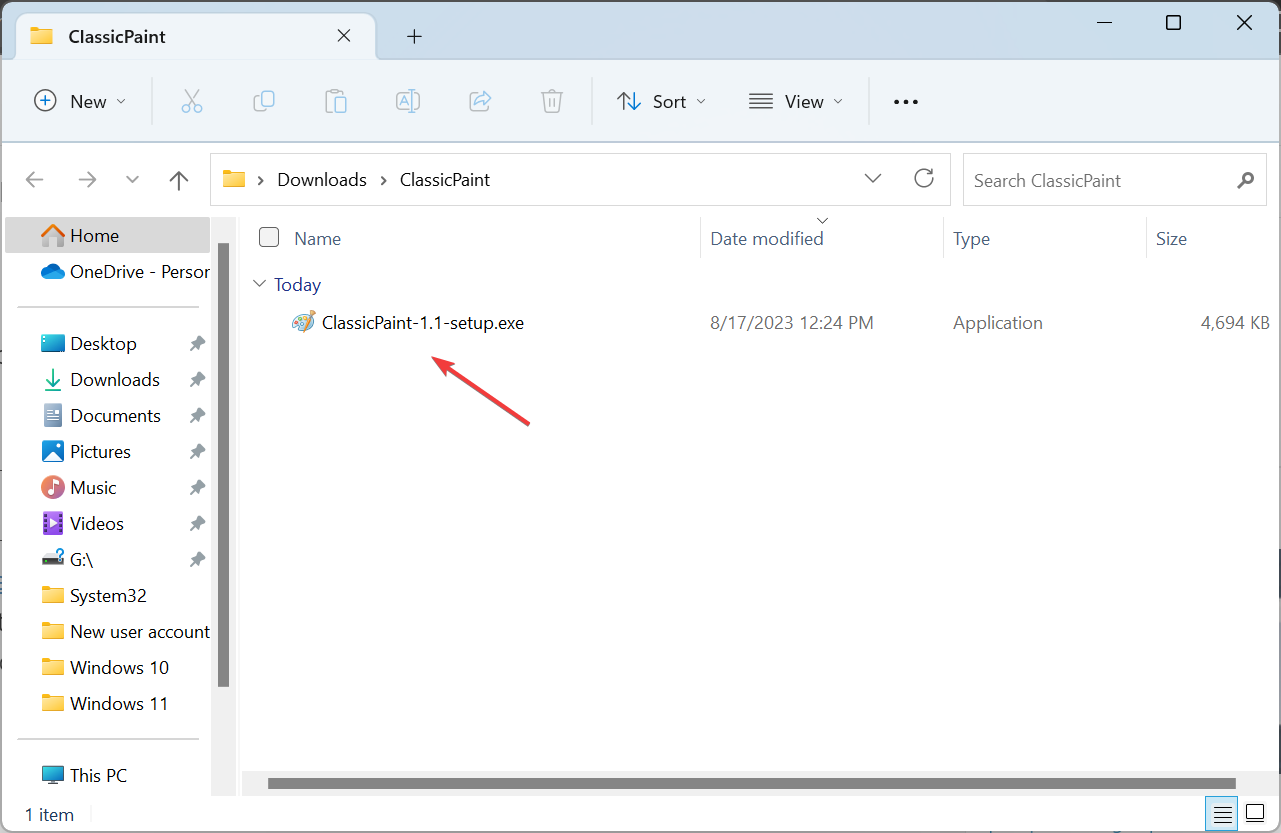 Запустите ClassicPaint setup