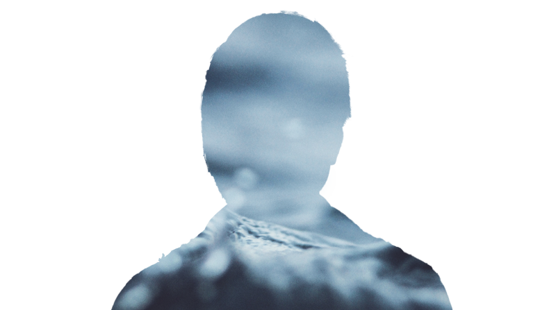 Пейзаж внутри маски — эффект наложения начинает читаться