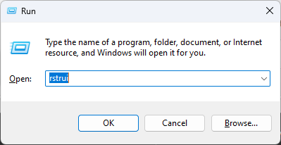 Проводник Windows — меню для запуска восстановления системы