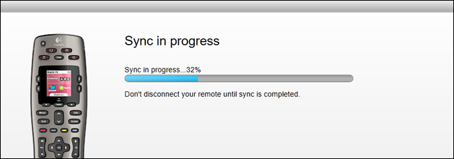 Кнопка синхронизации в MyHarmony