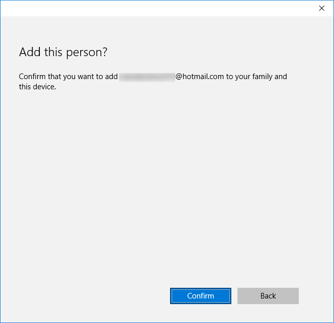 Подтверждение адреса электронной почты перед отправкой приглашения ребёнку