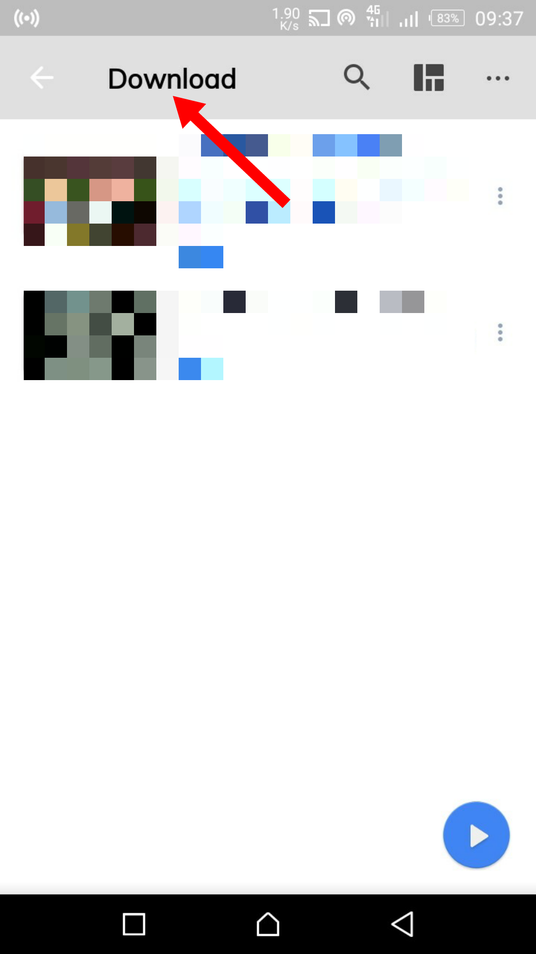 Опция загрузки в MX Player