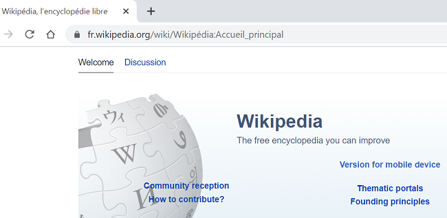 Страница, переведённая в Chrome на рабочем столе.