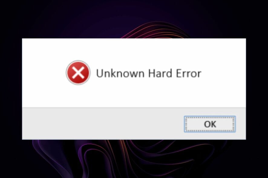 Неизвестная критическая ошибка Windows — исправление