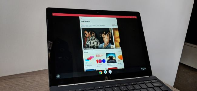 Apple Music на Chromebook — интерфейс приложения