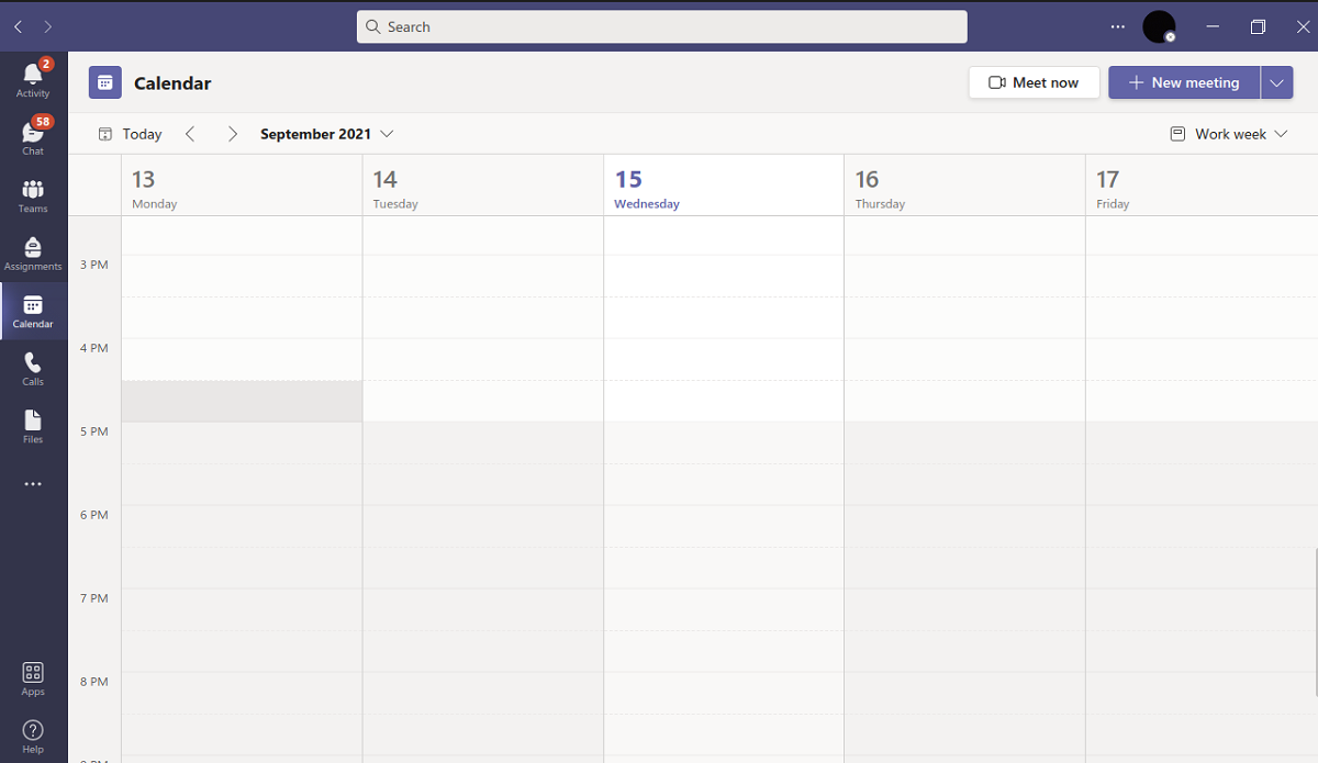 Интерфейс Microsoft Teams: боковая панель и разделы