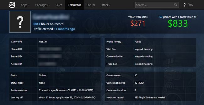 Как узнать расходы и время в Steam