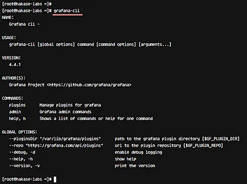 Инструкция grafana-cli