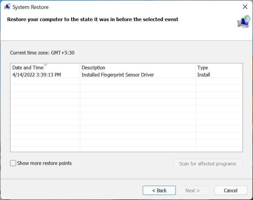 Восстановление системы Windows