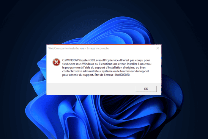 Устранение ошибки LavasoftTCPService.dll