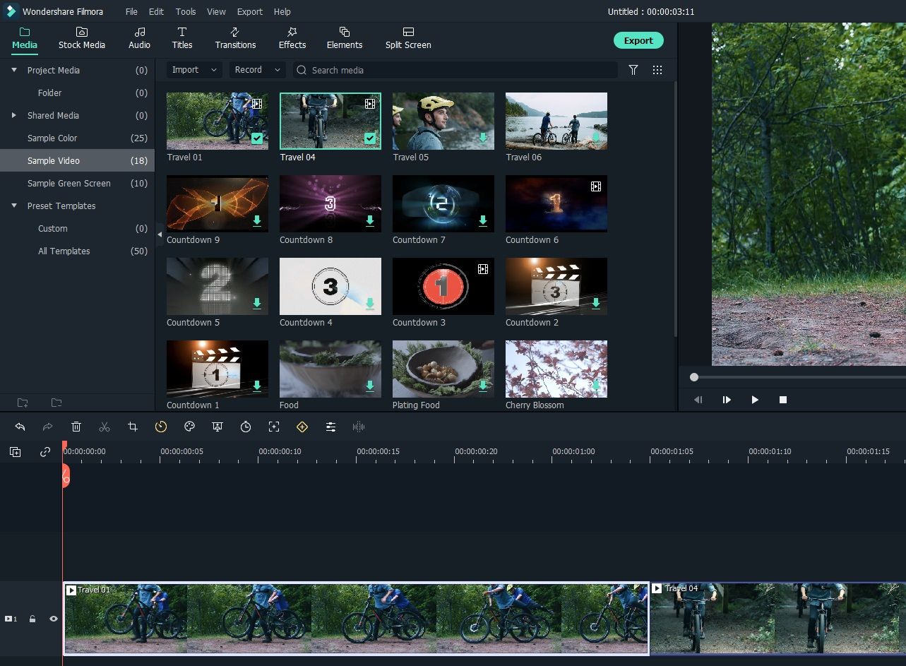 добавление-клипов-в-filmora