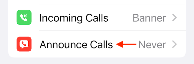 Тапните Сообщать о вызовах