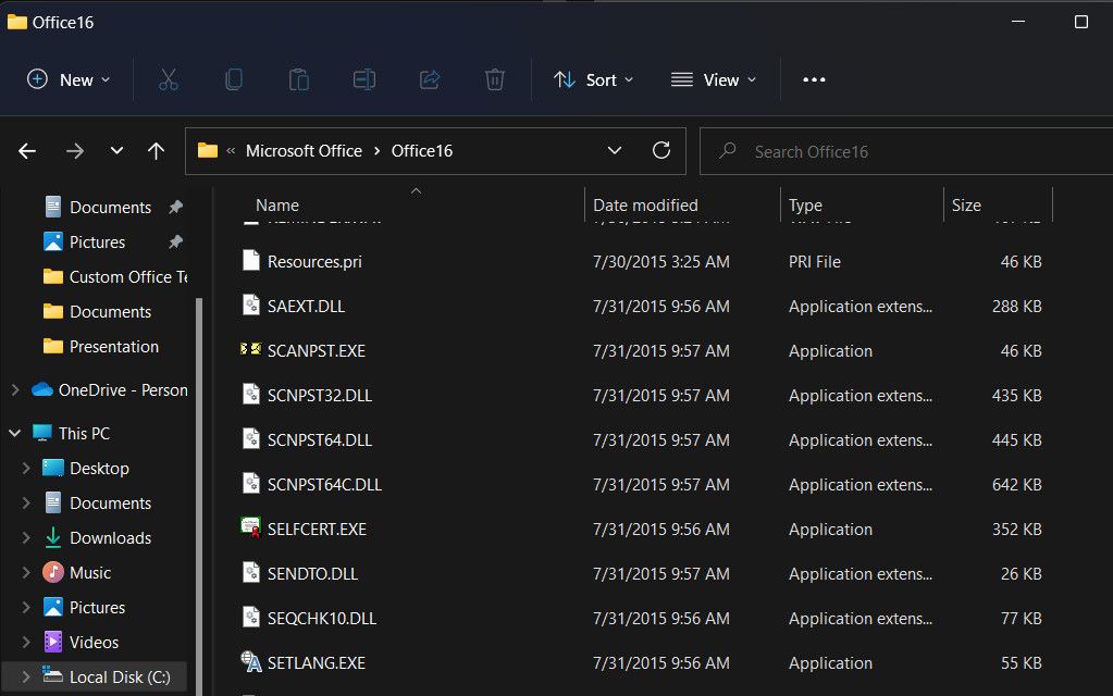 Откройте файл Scanpst