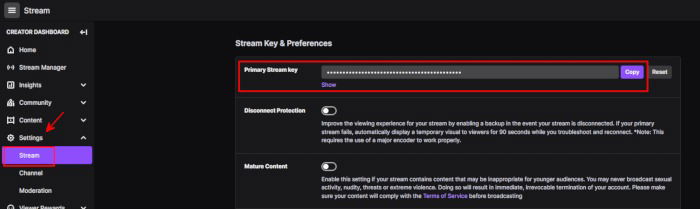 Obs Twitch Copy Stream Key