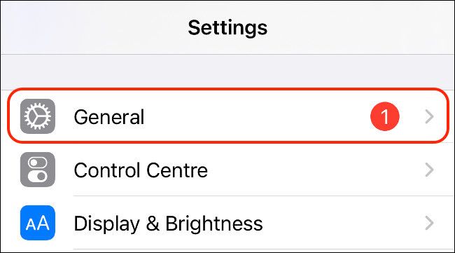 iPhone Общие настройки