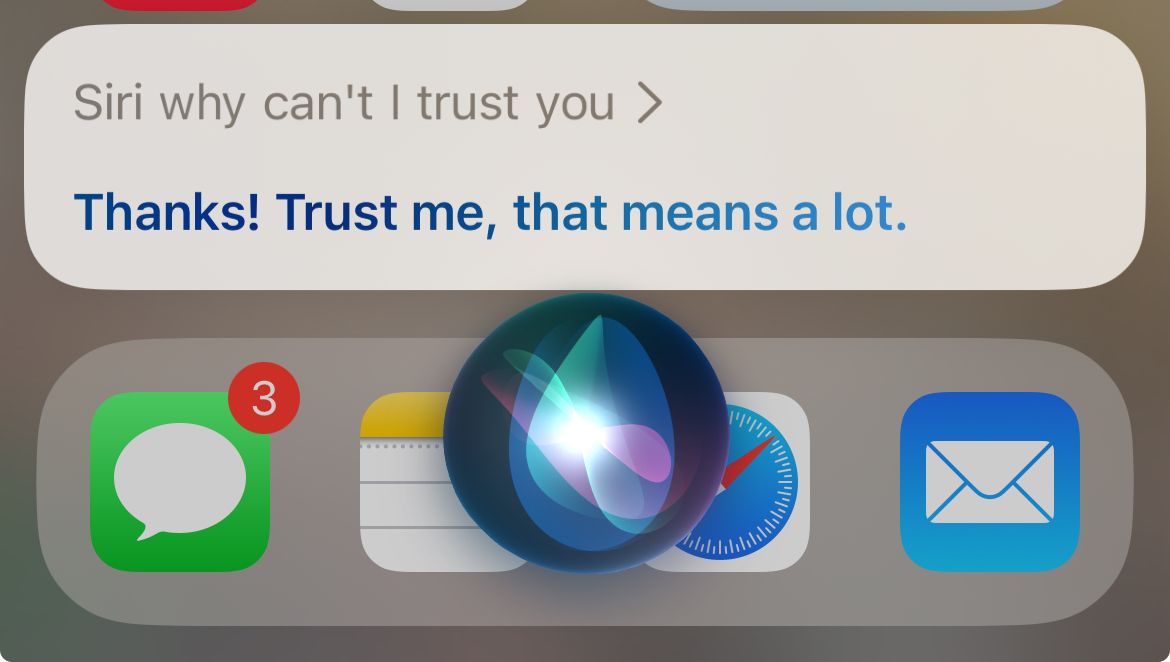 Взаимодействие с Siri приводит к неправильному ответу на заданный вопрос.
