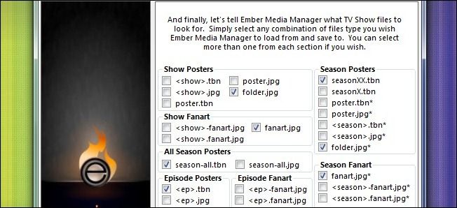 Настройки сохранения миниатюр для сериалов