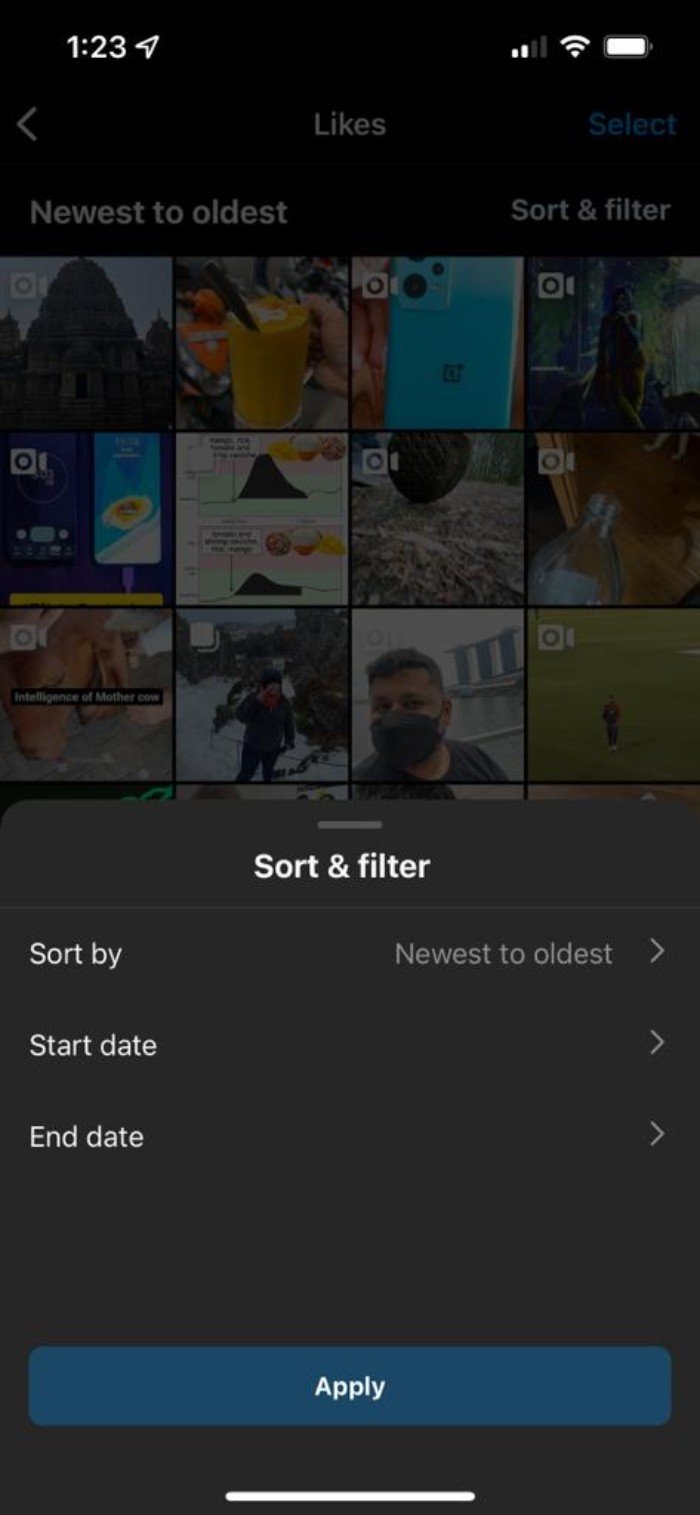 Ejemplo de ordenación de me gusta en iOS