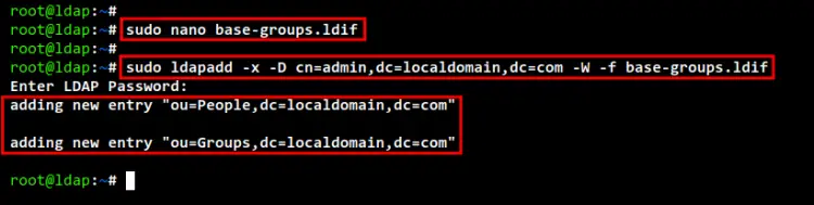 Создание базовых OU