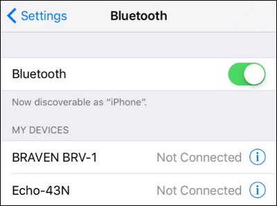 Bluetooth включён