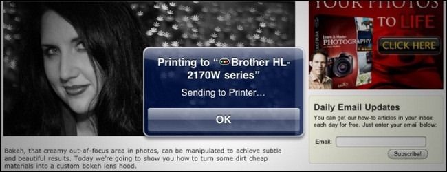 Включить AirPrint для iOS на любом Mac или Windows