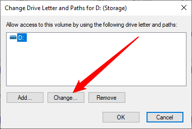 Нажмите «Изменить».