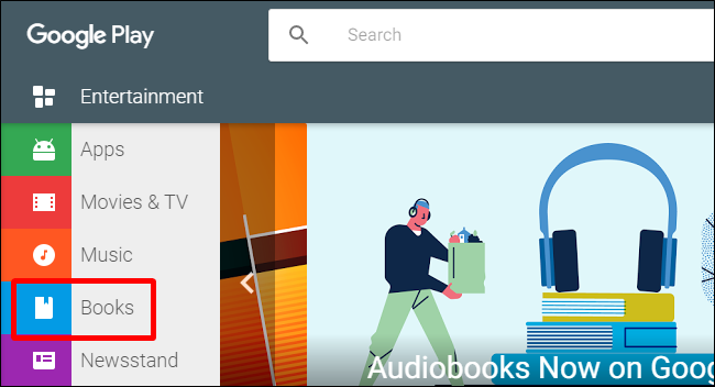 Веб-версия Google Play — раздел книг