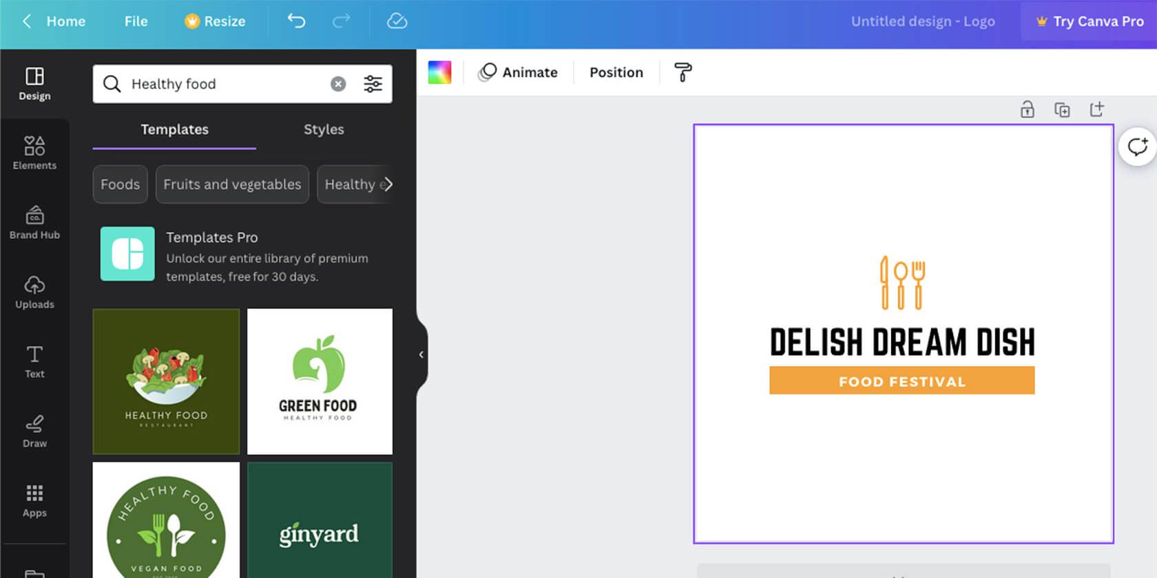 Шаблон логотипа Canva