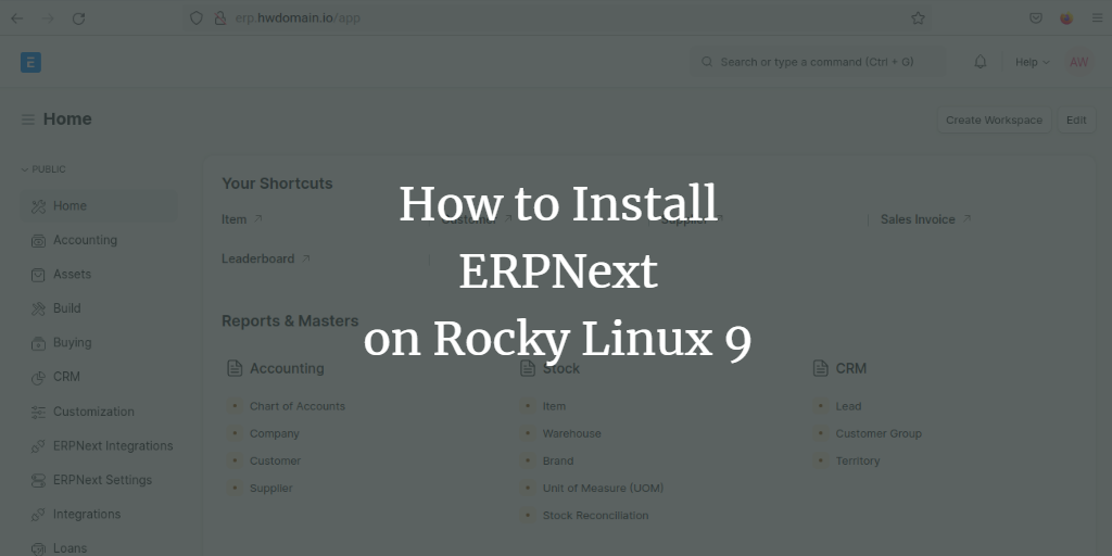 Установка и защита ERPNext на Rocky Linux 9