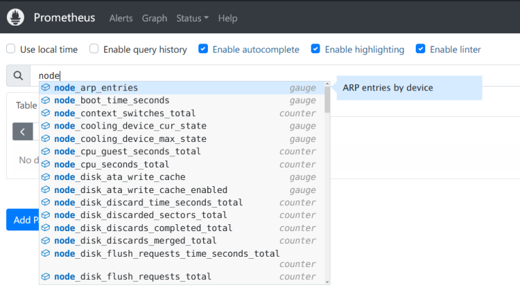 Запросы Node Exporter