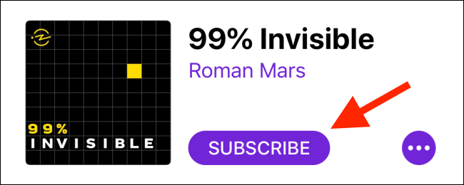 Нажмите Подписаться, чтобы подписаться на подкаст