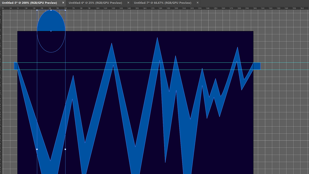 рваный узор в illustrator