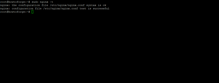 Проверка конфигурации Nginx