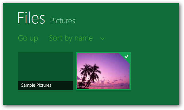 Выбор изображения из библиотеки в Metro file picker