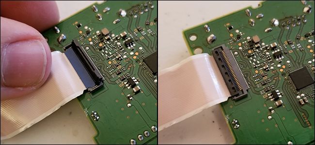 Защёлкнутый лентовый кабель