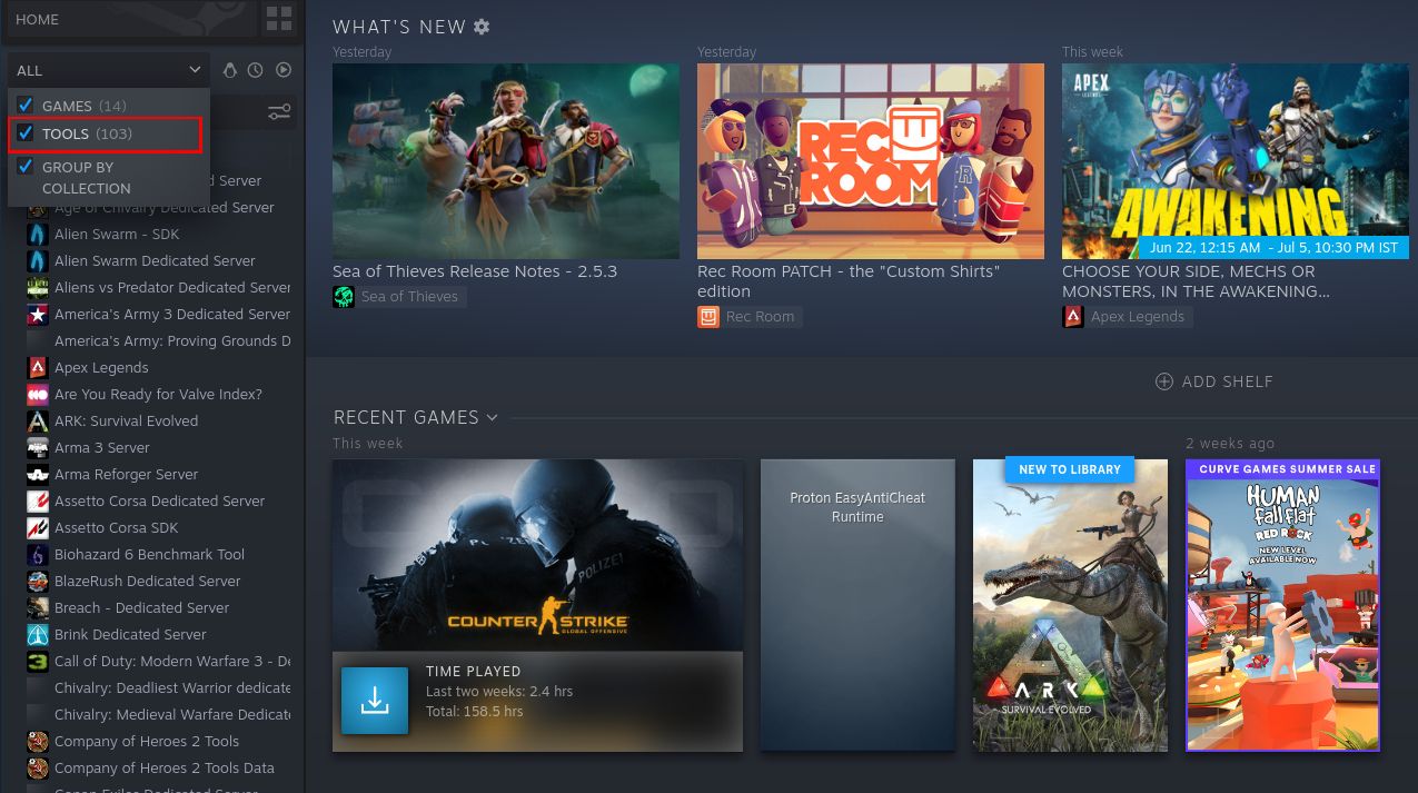 Установка Proton Easy Anti Cheat Runtime