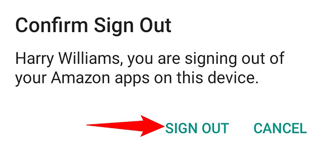 Нажмите «Выйти» в подтверждении.