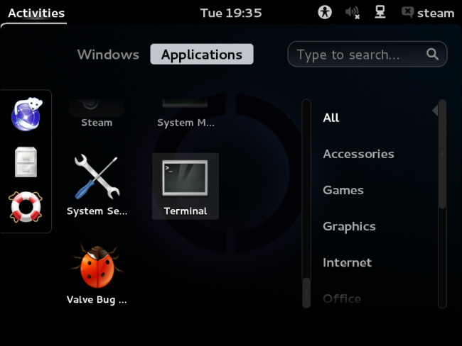 Открыть терминал в SteamOS