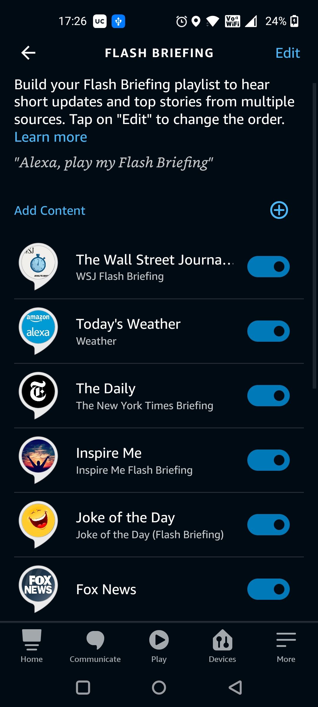 Предпочитаемый порядок брифингов будет сохранён