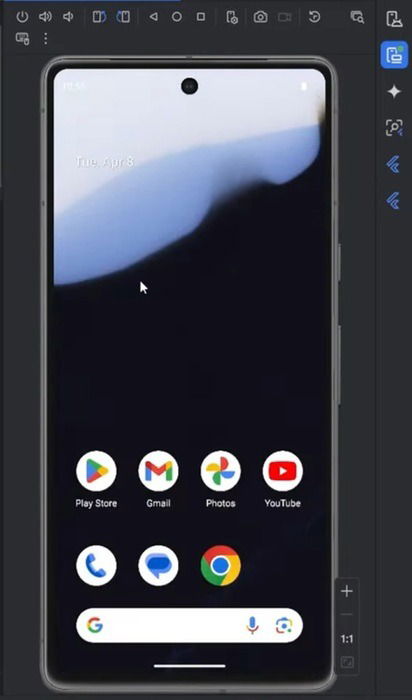 AVD, созданный в Android Emulator.