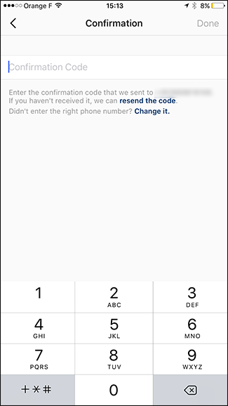 options to enable two-factor authentication