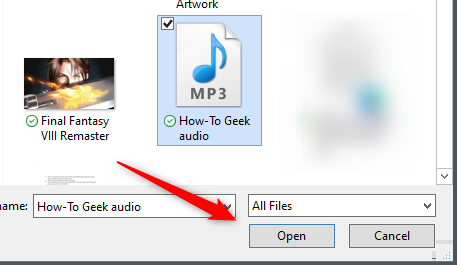 Выберите файл и нажмите