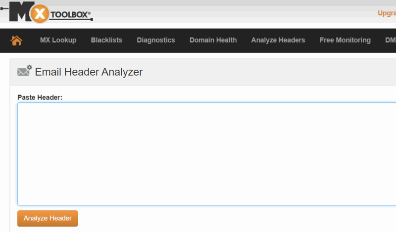 MXToolbox: пример анализа заголовка и извлечения IP