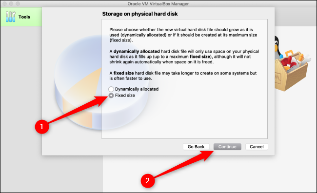 Выбор способа хранения на физическом диске