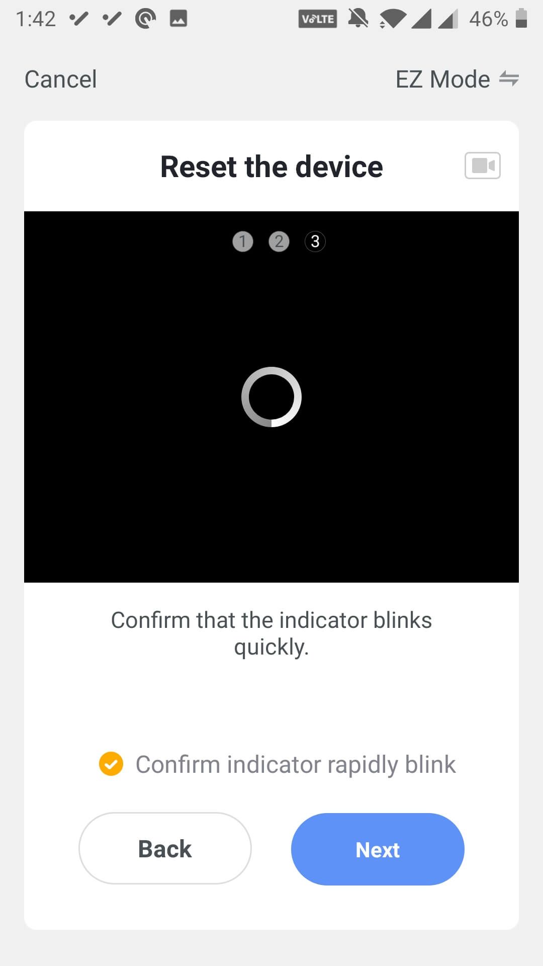 процесс сопряжения умной лампочки