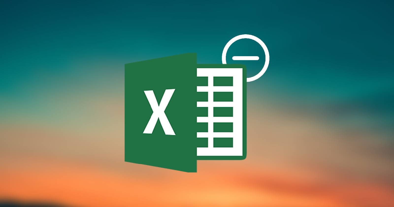 Форма для вычитания чисел в Excel